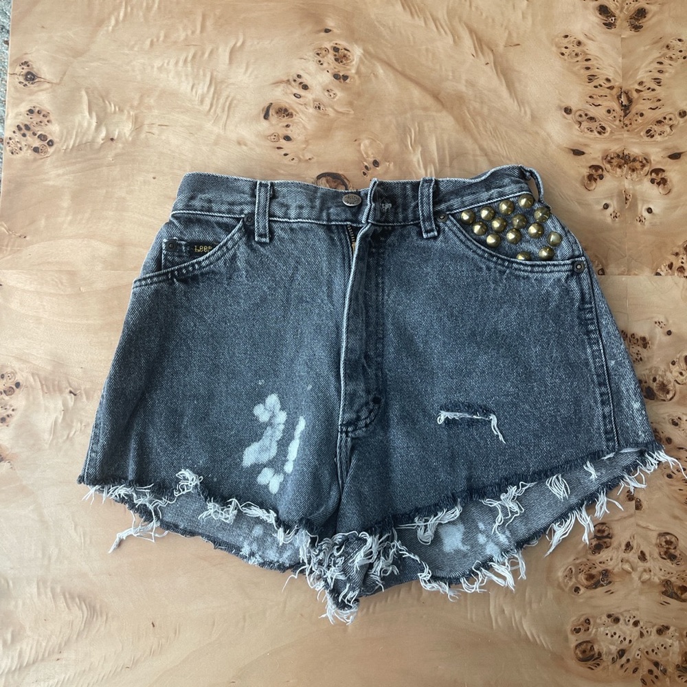 Vintage Black Jean Shorts